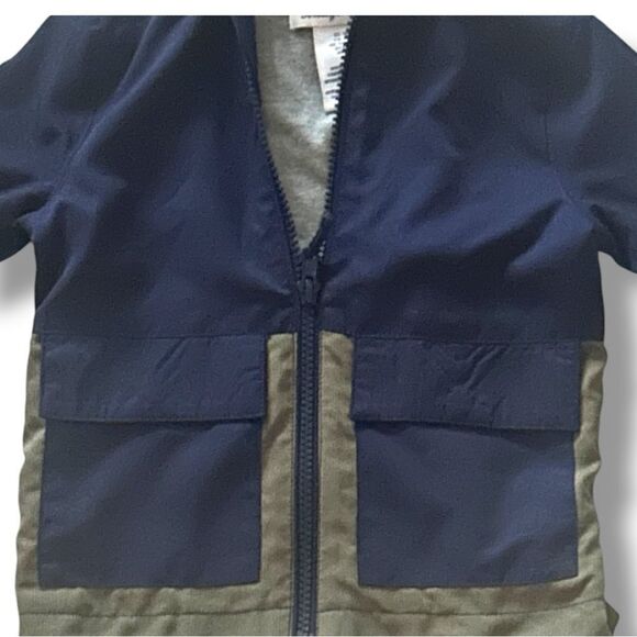 Tommy Bahama | EUC Navy Olive Hooded a Active Boys Windbreaker Jacket Size 18 Mo - Picture 3 of 4